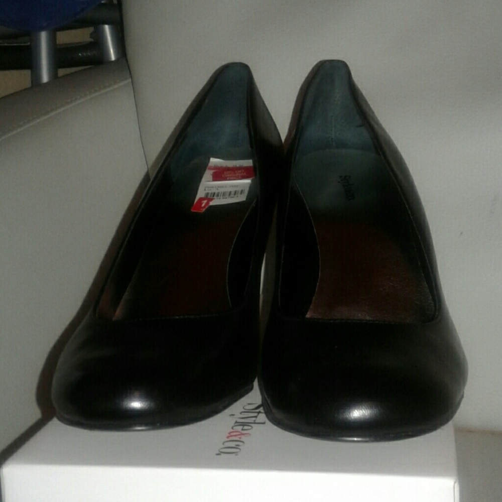 black heels